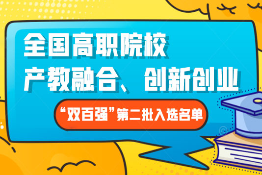 關于公布全國高職院校產教融合、創新創業 “雙百強”評選第二 關于公布全國高職院校產教融合、創新創業 “雙百強”評選第二