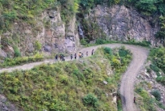 14歲山區女孩放學后背百斤媒 家人吃土豆度日
